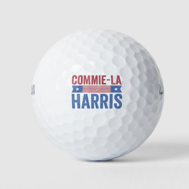 Commie-La Harris 2024 Funny Anti Kamala Harris Golfball (Vorderseite)