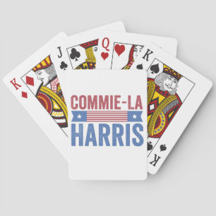 Commie-La Harris 2024 Funny Anti Kamala Harris Spielkarten