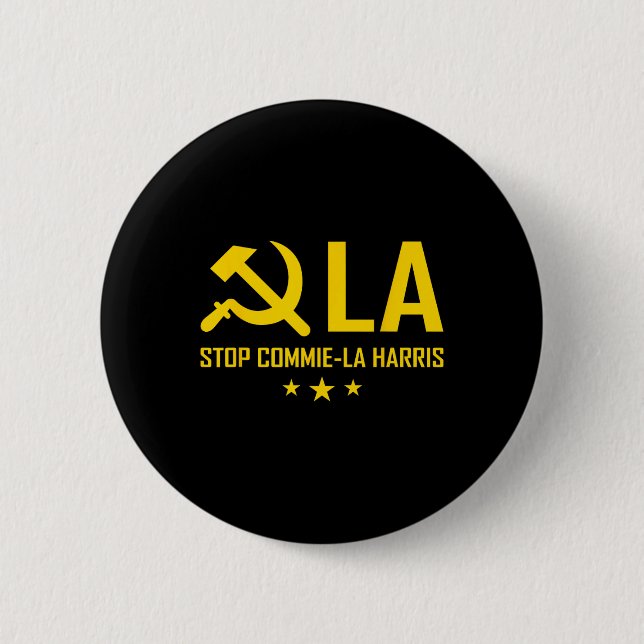 Commie-la Kamala Harris Tim Wheimer Coach 2024 La Button (Vorderseite)