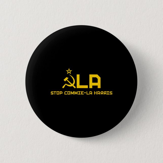 Commie-la Kamala Harris Tim Wheimer Coach 2024 La Button (Vorderseite)