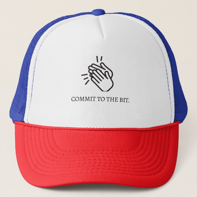 Commit to the Bit Hat Truckerkappe (Vorderseite)
