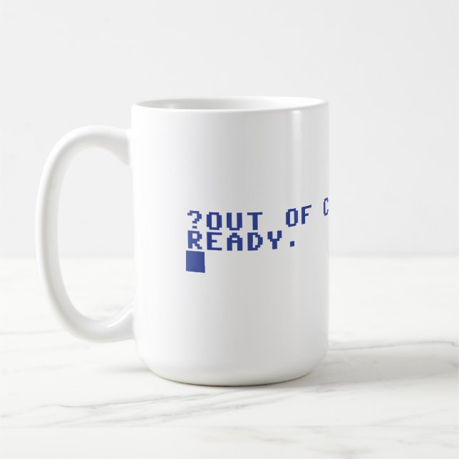 Commodore 64 Kein Kaffee Fehler Kaffeetasse (Links)