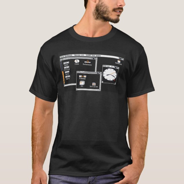 COMMODORE AMIGA 500 Workbench Desktop Version 1 0 T-Shirt (Vorderseite)