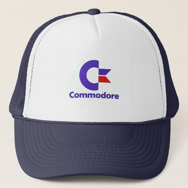 Commodore Retro Trucker Truckerkappe (Vorderseite)