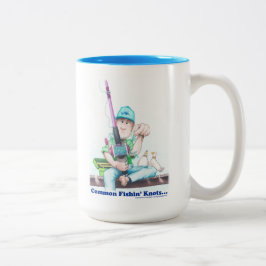 Common Fishin Knots - casting difficulties  Zweifarbige Tasse