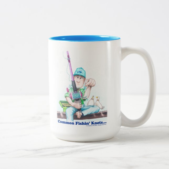 Common Fishin Knots - casting difficulties  Zweifarbige Tasse (Rechts)