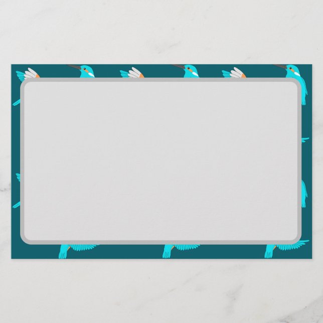 Common Kingfishers Briefpapier (Vorderseite)