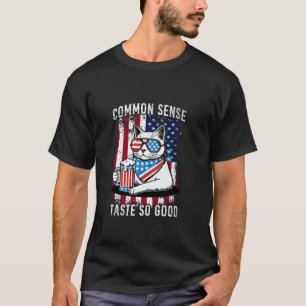 Common Sense schmeckt so gut Katz Bier 4. Juli T-Shirt