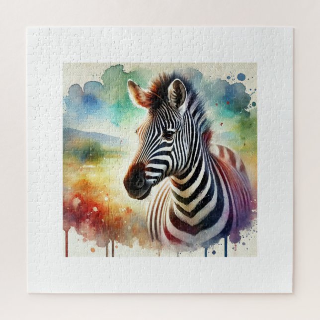 Common Zebra 210824AREF110 - Watercolor Puzzle (Vertikal)