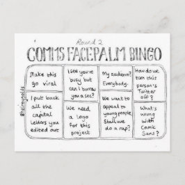 Commons Facepalm Bingo Runde 2 Postkarte