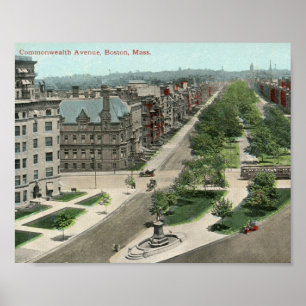 Commonwealth Ave., Boston Vintage auf Deutsch Poster