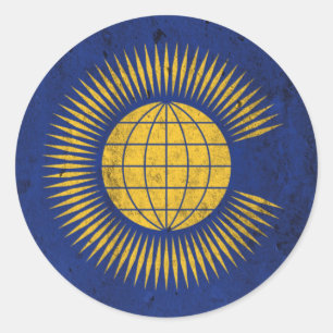 Commonwealth Runder Aufkleber