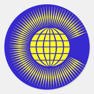 Commonwealth Runder Aufkleber