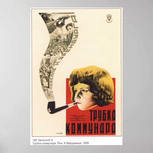 Communards Pipe 1929 sowjetischer Film Poster (Vorne)