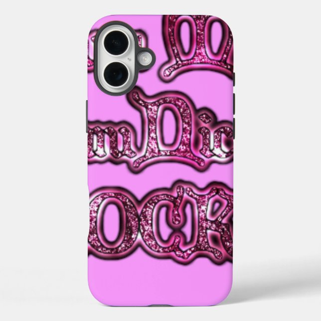 Communication Rocks Pink Hakuna Matata .png Case-Mate iPhone Hülle (Rückseite)