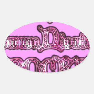 Communication Rocks Pink Hakuna Matata .png Ovaler Aufkleber