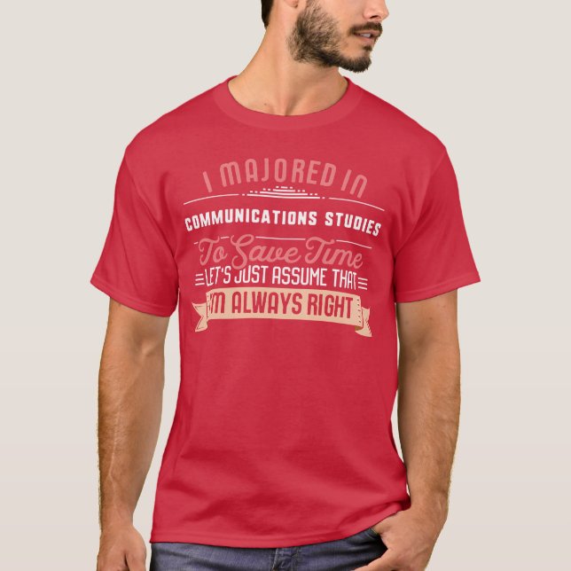 Communications Studies Major Studen Graduation boy T-Shirt (Vorderseite)