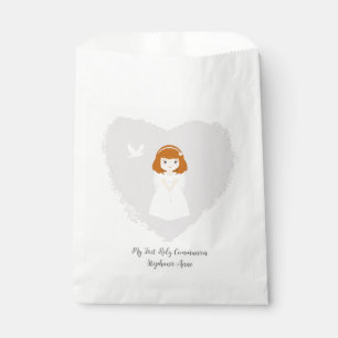 Communion Dove Redhead Girl Geschenktütchen
