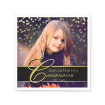 Communion Foto Elegant Gold Typografy Glitzer