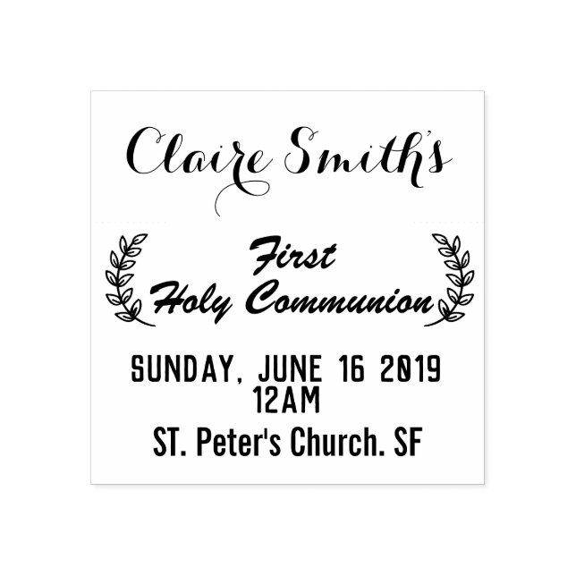 communion stamp gummistempel (Prägung)