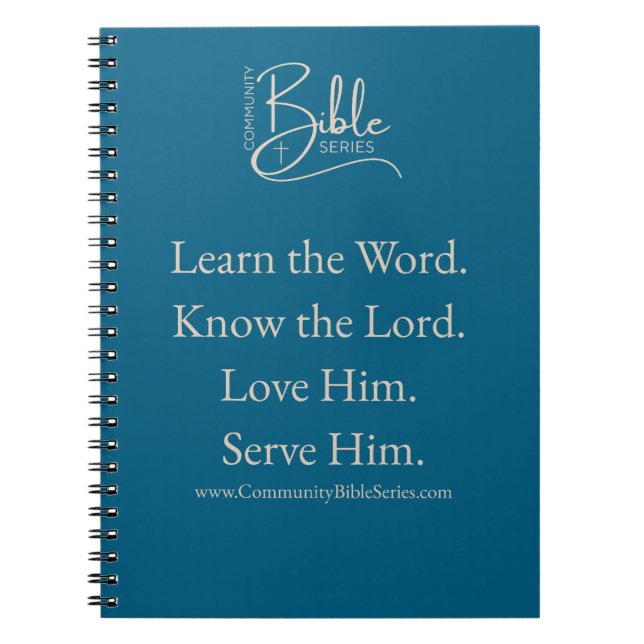 Community Bible Series Notizbuch Notizblock (Vorderseite)