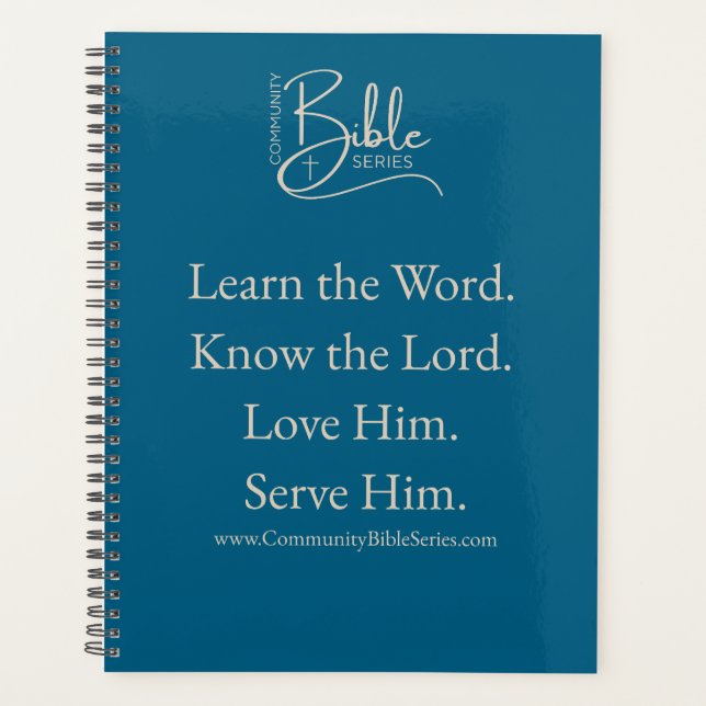 Community Bible Series Planer (Vorderseite)