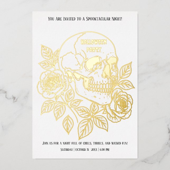 Community Halloween Creepy Party Folieneinladung (Vorderseite)