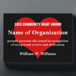 Community Heart Volunteer Award Fotoplatte<br><div class="desc">Ihre engagierten Freiwilligen sind wertvoll und unmessbar. Unsere einzigartigen Geschenke und personalisierten Gegenstände erkennen und feiern das Engagement und die harte Arbeit Ihrer Freiwilligen. Freiwillige sind die Lebensader Ihres Unternehmens, also stellen Sie sicher, dass sie mit Energie pumpen! Wir wissen, dass Freiwillige für Ihre Organisation wichtig sind, also haben wir...</div>