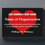 Community Heart Volunteer Award Fotoplatte<br><div class="desc">Ihre engagierten Freiwilligen sind wertvoll und unmessbar. Unsere einzigartigen Geschenke und personalisierten Gegenstände erkennen und feiern das Engagement und die harte Arbeit Ihrer Freiwilligen. Freiwillige sind die Lebensader Ihres Unternehmens, also stellen Sie sicher, dass sie mit Energie pumpen! Wir wissen, dass Freiwillige für Ihre Organisation wichtig sind, also haben wir...</div>