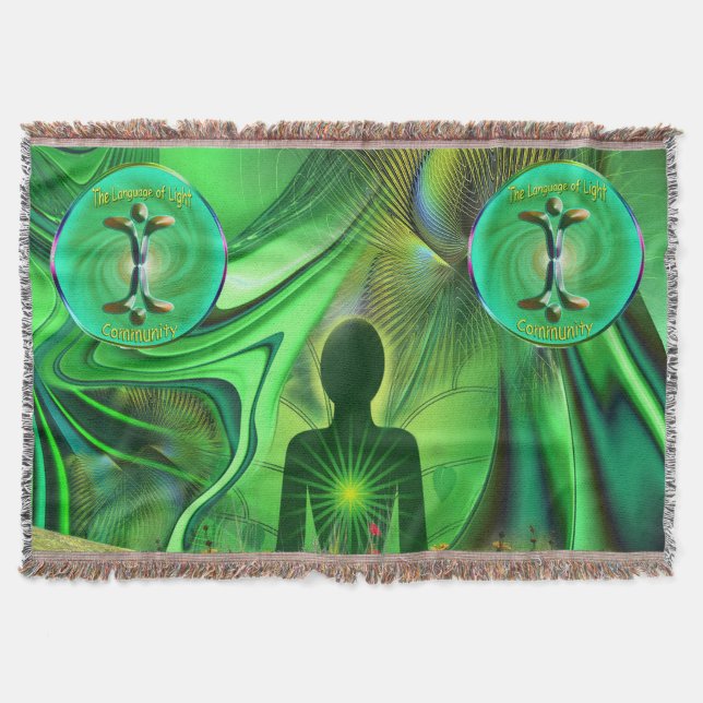 Community Hearth Chakra-Symbol Decke (Vorderseite)