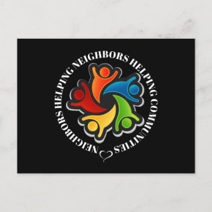 Community Teamwork Unity Postcard Ankündigungspostkarte