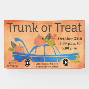 Community Trunk oder Leckerei Halloween Car Event Banner