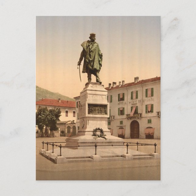 Como, Garibaldi Monument Postkarte (Vorderseite)