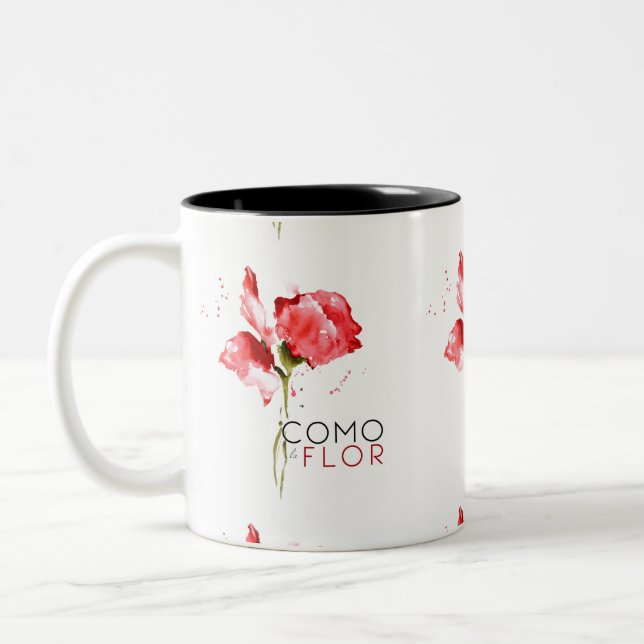 Como La Flor Zweifarbige Tasse (Links)