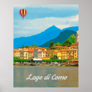 Como Lake, Italien Poster