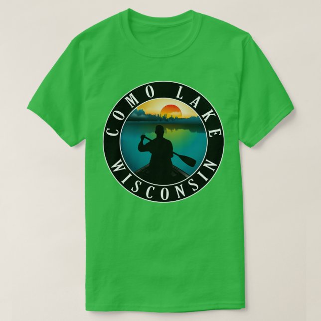 Como Lake Wisconsin Canoeing T-Shirt (Design vorne)