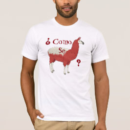 ¿ Como Se-Lama? Mode-T-Shirt mit Lama-Bild T-Shirt