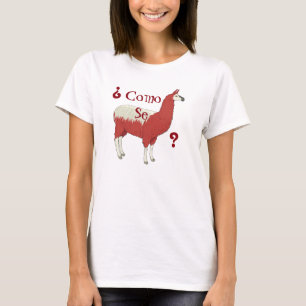¿ Como Se-Lama? Mode-T-Shirt mit Lama-Bild T-Shirt