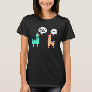 Como Se Llama Alpaca Sprichwort Lama Kostüm T-Shirt