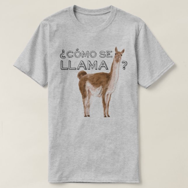 Como Se Llama Funny Animal Sprichwort T-Shirt (Design vorne)