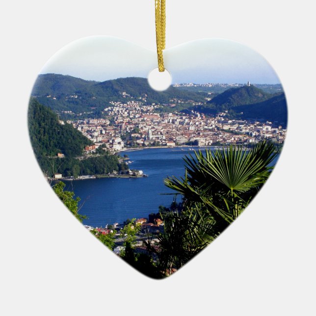 Como See 2 Keramik Ornament (Vorne)