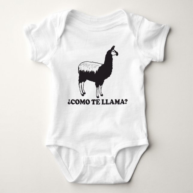 Como Te Lama Baby Strampler (Vorderseite)