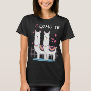 Como Te Llamas Funny Llama T-Shirt
