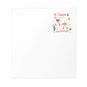 Como te Llamas. Funny Spanish Word Spaß. Notizblock