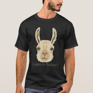 Como Te Llamas Was ist dein Name Pet Llama Spanisc T-Shirt