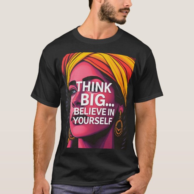 Comoda Playera Con Hermoso Mensaje Motivador T-Shirt (Vorderseite)