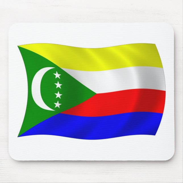Comoros Flag Mousepad (Vorne)