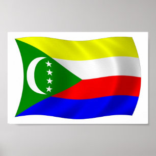 Comoros Flag Poster Print