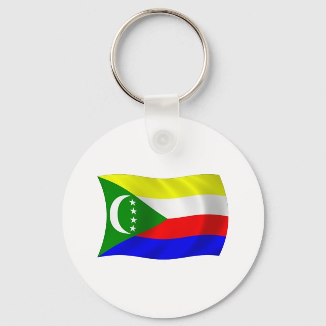 Comoros Flag Schlüsselanhänger (Vorderseite)