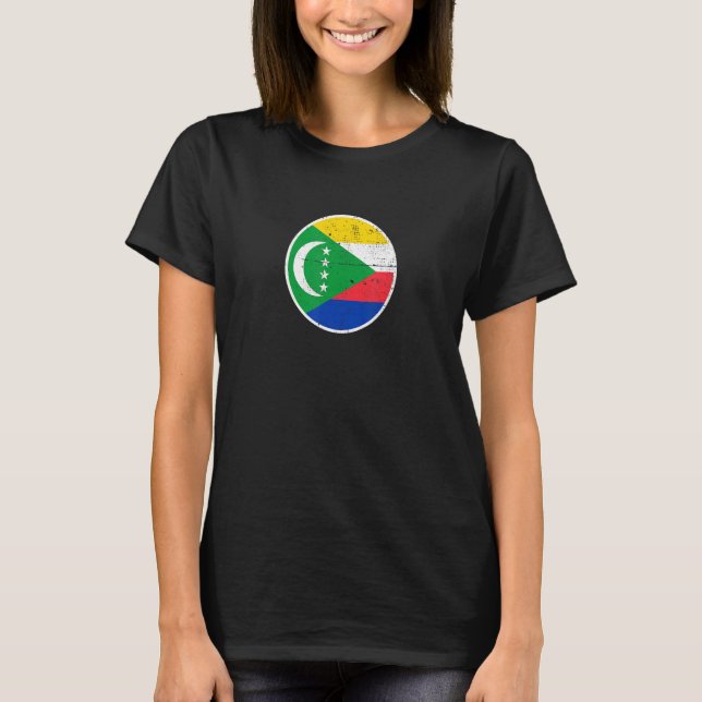 Comoros Proud Comorian Flag 2 T-Shirt (Vorderseite)